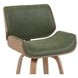 Tyler White Wash and Vintage Green Upholstered Swivel Counter Height Stool