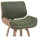 Tyler White Wash and Vintage Green Upholstered Swivel Bar Stool