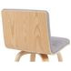 Vienna Oak and Gray Upholstered Swivel Counter Height Stool