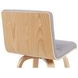 Vienna Oak and Gray Upholstered Swivel Bar Stool