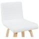 Vienna Oak and White Upholstered Swivel Counter Height Stool