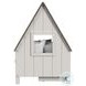 Lodge Cookies and Cream Twin Storage Window Bed with Half Roof