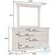 Madison Ridge Natural Bark Dresser Mirror