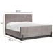 Kinsley Black Heron and Oslo Pewter King Upholstered Panel Bed
