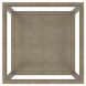 Glaze Gray Square Glass Top End Table