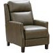 Ledger Oasis Olive Leather Push Thru The Arms Recliner