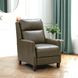 Ledger Oasis Olive Leather Push Thru The Arms Recliner