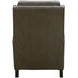 Ledger Oasis Olive Leather Push Thru The Arms Recliner