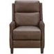 Ledger Oasis Walnut Leather Push Thru The Arms Recliner