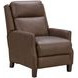 Ledger Oasis Walnut Leather Push Thru The Arms Recliner