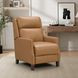 Ledger Santa Fe Brandy Leather Power Recliner with Power Lumbar and USB Charging