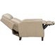Ledger Cashmere Stone Leather Power Recliner with Power Lumbar and USB Charging