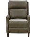 Ledger Oasis Olive Leather Push Thru The Arms Recliner