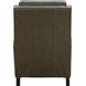 Ledger Oasis Olive Leather Push Thru The Arms Recliner