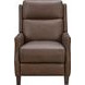 Ledger Oasis Walnut Leather Push Thru The Arms Recliner