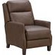 Ledger Oasis Walnut Leather Push Thru The Arms Recliner