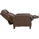Ledger Oasis Walnut Leather Push Thru The Arms Recliner