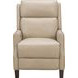 Ledger Cashmere Stone Leather Power Recliner with Power Headrest and USB Charging