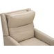 Ledger Cashmere Stone Leather Power Recliner with Power Headrest and USB Charging