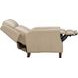 Ledger Cashmere Stone Leather Power Recliner with Power Headrest and USB Charging