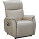 Leighton Laurel Cream Leather Lay Flat Power Lift Recliner with Power Headrest and Power Lumbar