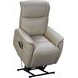 Leighton Laurel Cream Leather Lay Flat Power Lift Recliner with Power Headrest and Power Lumbar