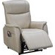 Leighton Laurel Cream Leather Lay Flat Power Lift Recliner with Power Headrest and Power Lumbar