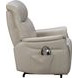 Leighton Laurel Cream Leather Lay Flat Power Lift Recliner with Power Headrest and Power Lumbar