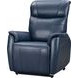 Leighton Marco Navy Blue Leather Lay Flat Power Lift Recliner with Power Headrest and Power Lumbar