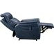 Leighton Marco Navy Blue Leather Lay Flat Power Lift Recliner with Power Headrest and Power Lumbar