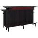 Kehlani Black 69" Rectangular Bar Table with USB Charging and LED