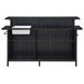 Kehlani Black 69" Rectangular Bar Table with USB Charging and LED