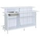 Kehlani White 69" Rectangular Bar Table with USB Charging and LED
