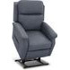 Lena Cappricio Slate Performance Fabric Power Lift Recliner with USB Charging and 2 Zone Heat
