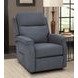Lena Cappricio Slate Performance Fabric Power Lift Recliner with USB Charging and 2 Zone Heat