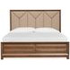Callisto Bourbon Brown and Santa Cruz California King Upholstered Panel Bed