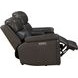 Leon Matteo Smokey Gray Leather Power Reclining Living Room Set with USB Charging