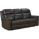 Leon Matteo Smokey Gray Leather Power Reclining Living Room Set with USB Charging
