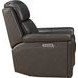 Leon Matteo Smokey Gray Leather Power Reclining Living Room Set with USB Charging