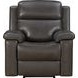Leon Matteo Smokey Gray Leather Power Reclining Living Room Set with USB Charging