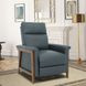 Lewiston Santa Fe Ocean Leather Push Thru The Arms Recliner