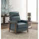 Lewiston Roma Bluegray Leather Push Thru The Arms Recliner