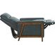 Lewiston Roma Bluegray Leather Push Thru The Arms Recliner