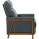 Lewiston Roma Bluegray Leather Push Thru The Arms Recliner