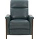 Lewiston Roma Bluegray Leather Push Thru The Arms Recliner