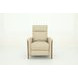 Lewiston Cashmere Stone Leather Push Thru The Arms Recliner