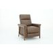 Lewiston Oasis Walnut Leather Push Thru The Arms Recliner