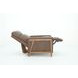 Lewiston Oasis Walnut Leather Push Thru The Arms Recliner