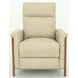 Lewiston Cashmere Stone Leather Push Thru The Arms Recliner