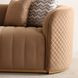Ariana Caramel and Gold Velvet 97" Sofa